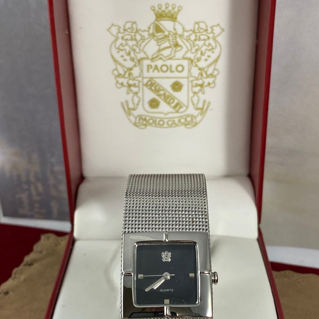 Vintage Ladies Stainless Steel Paolo Gucci Watch